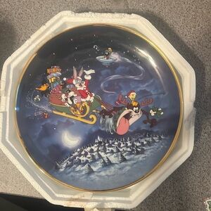 What’s up Santa? Limited edition, Franklin mint heirloom plate.